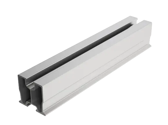 PREFA Profilschiene zur Befestigung der PV-Module.