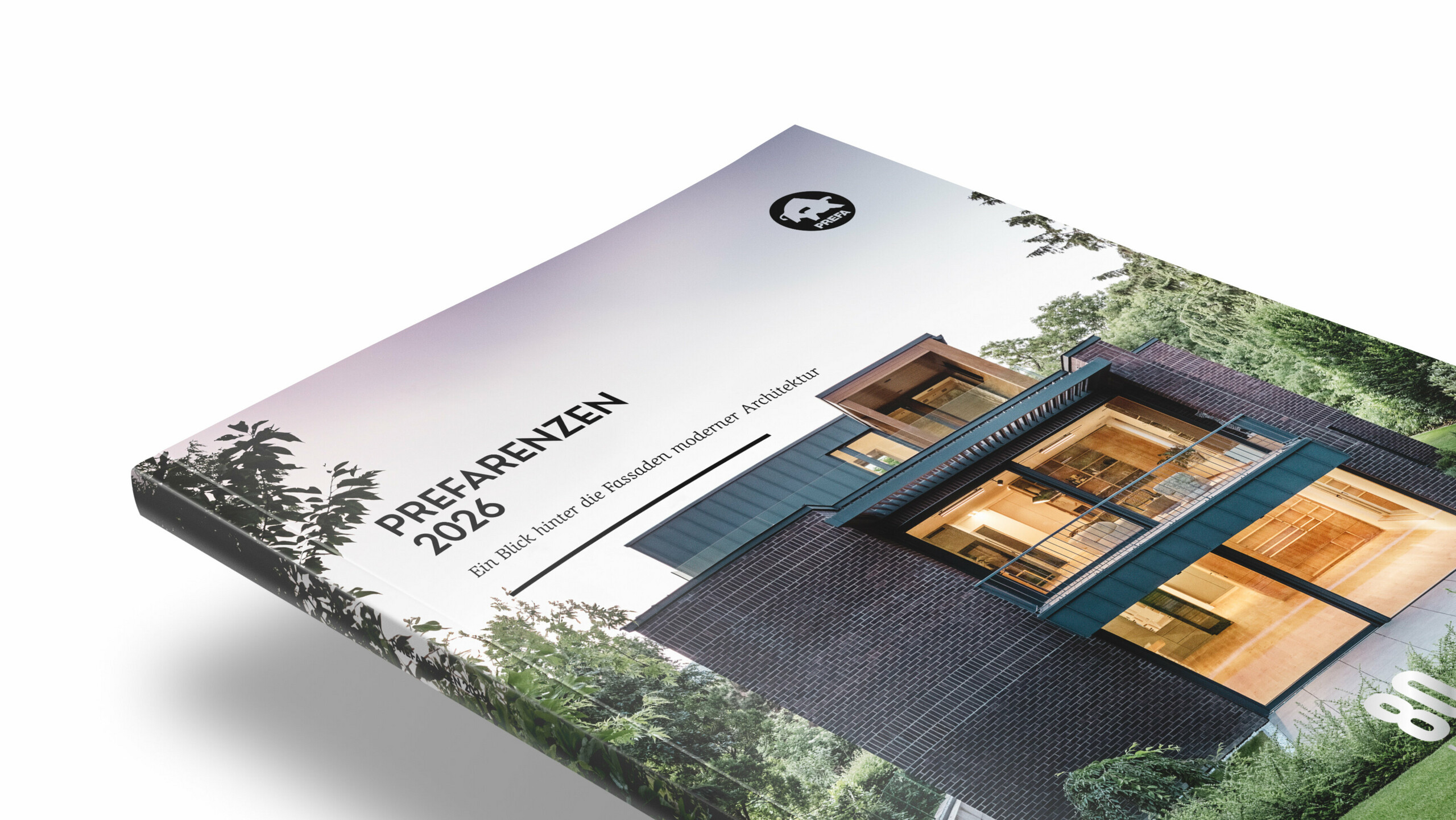 Bilde av Prefarenzen-boken i 2024-utgaven på hvit bakgrunn. Et av Prefarenzen-husene er avbildet på omslaget. 