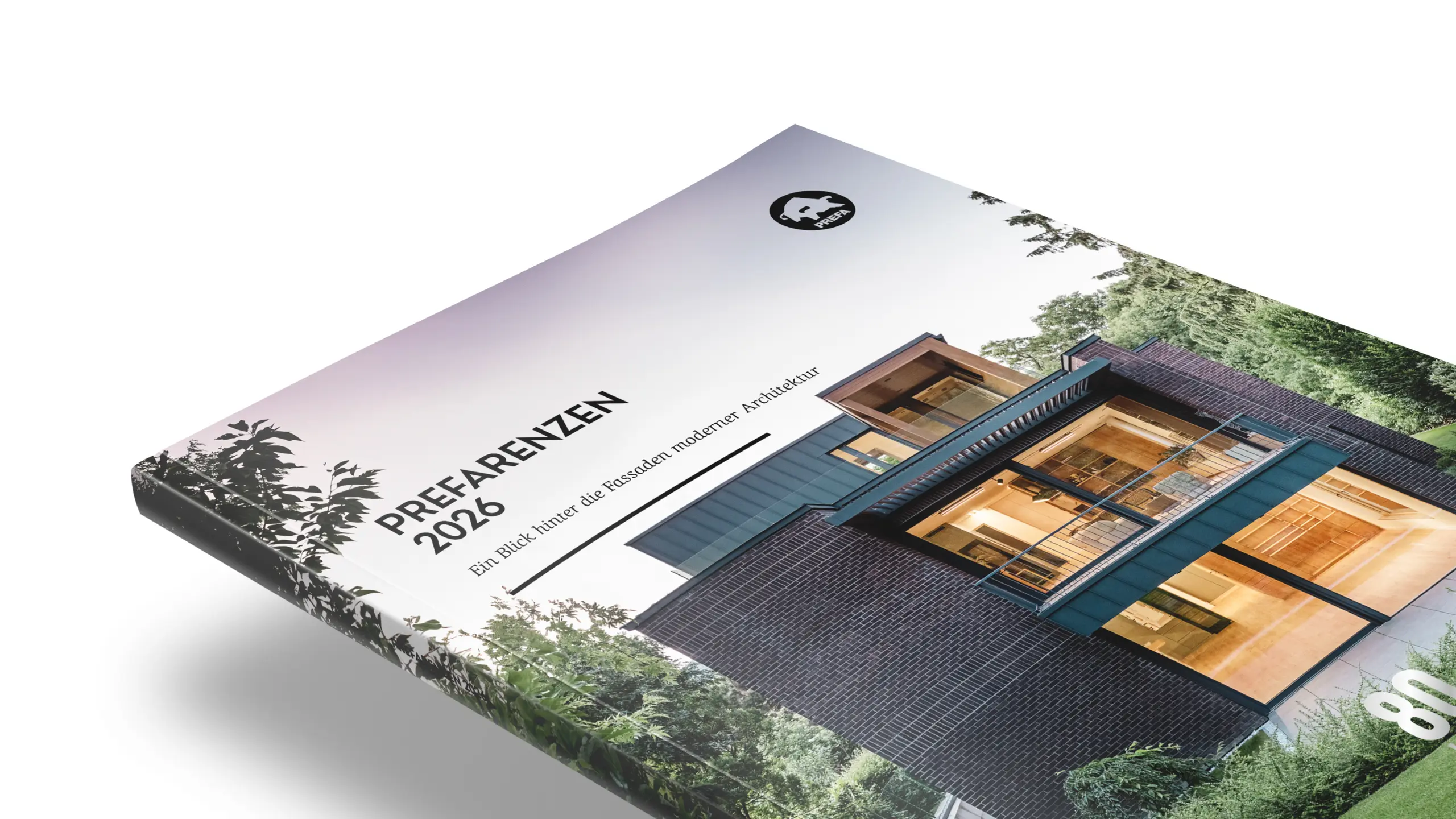 Bilde av Prefarenzen-boken i 2026-utgaven på hvit bakgrunn. Et av Prefarenzen-husene er avbildet på omslaget. 