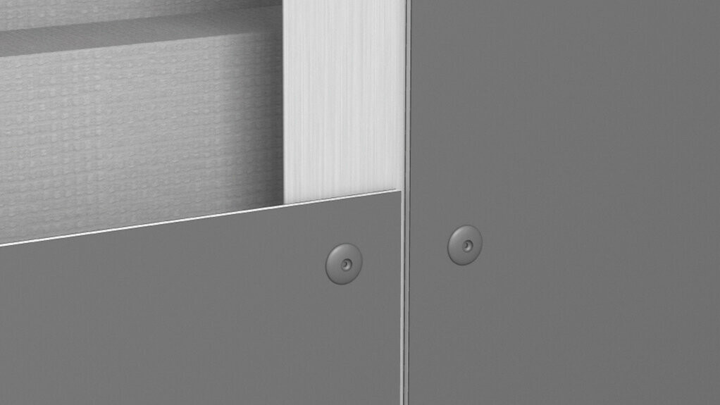 Monteringsmuligheter for PREFABOND aluminiumskomposittplater - nagling
