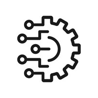 Illustrasjon av et tannhjul som står for teknisk utvikling og innovasjon 