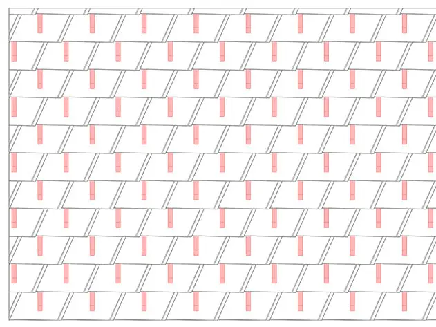 Dachschindel DS.19 Schneestopper Verlegeschema 3