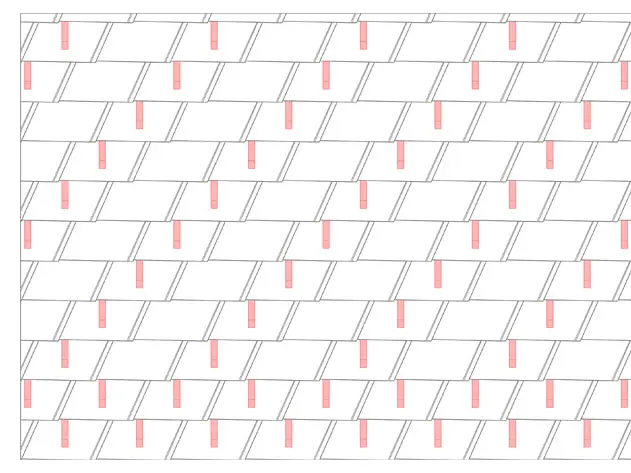 Dachschindel DS.19 Schneestopper Verlegeschema 2
