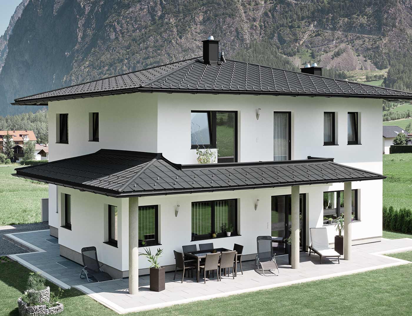 Referenzobjekte PREFA Taksystemer Takplate 03 P.10 svart