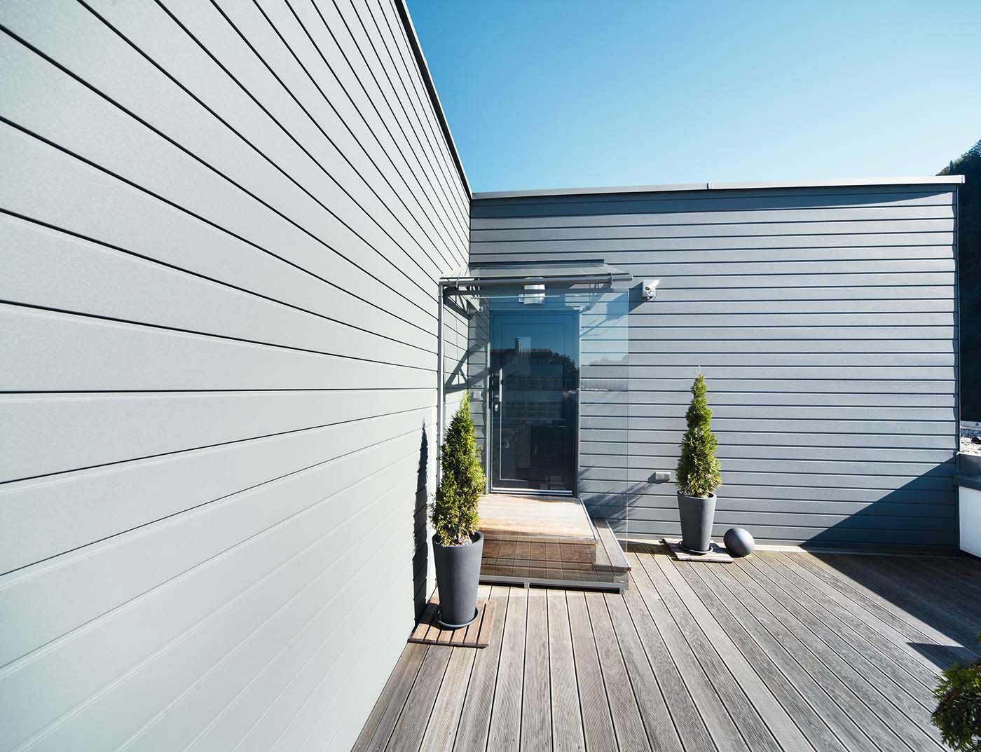 Referenzobjekte PREFA Fasadesystemer Siding 07 P.10 lys grå