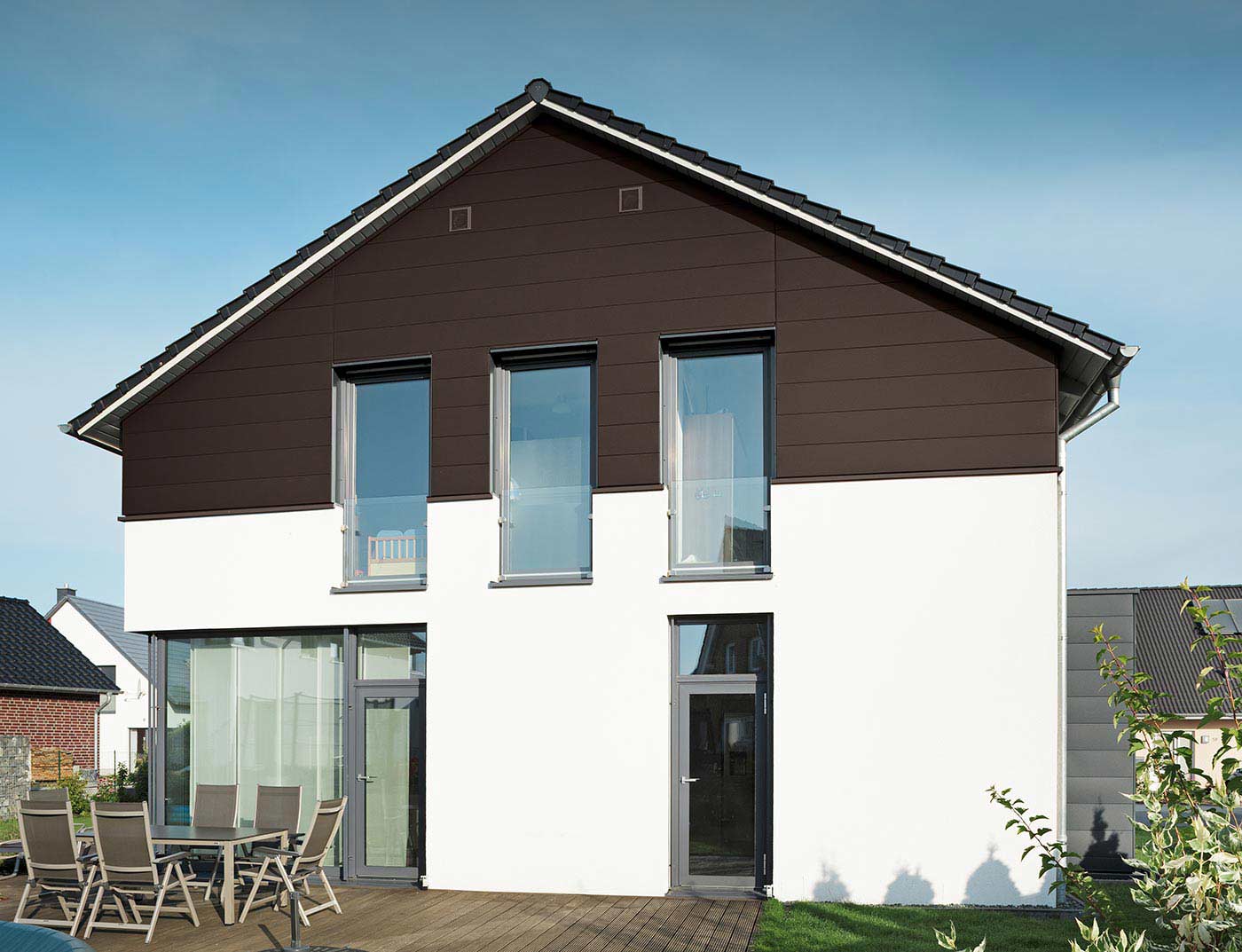 Referenzobjekte PREFA Fasadesystemer Siding 11 P.10 nøttebrun